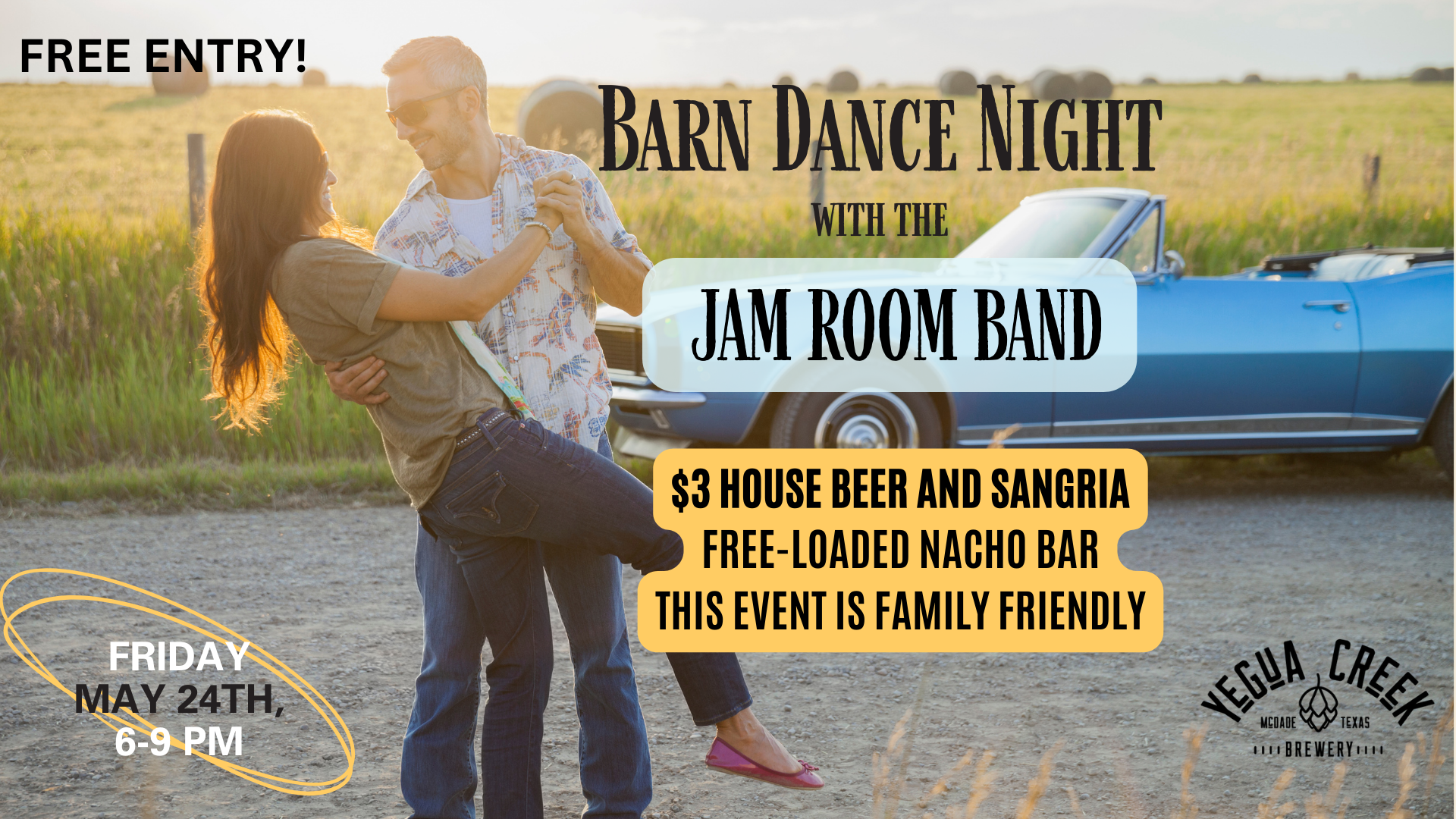 Barn Dance Night! Updated time: 6-9pm