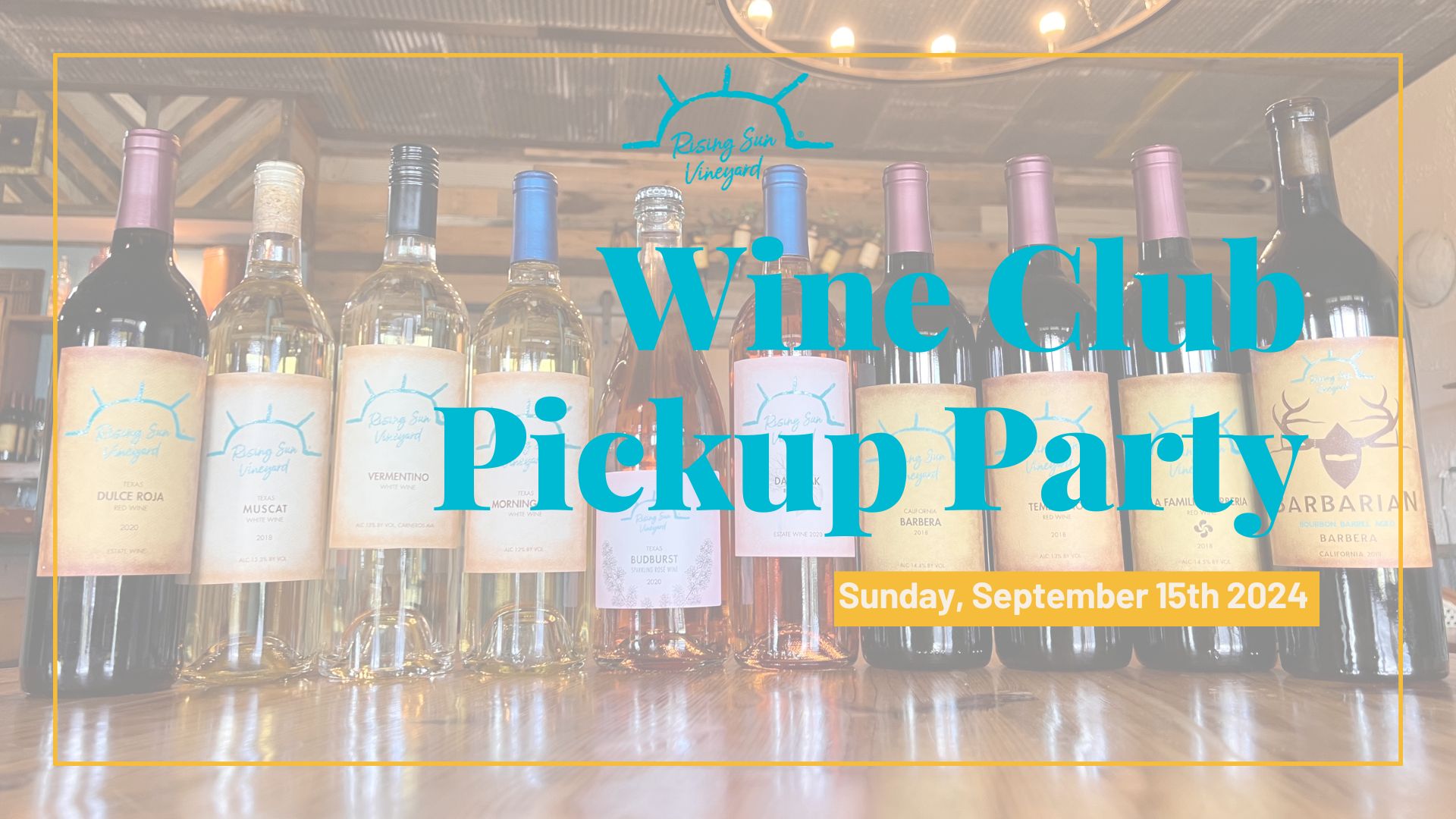 Wine Club Fall Pickup Party