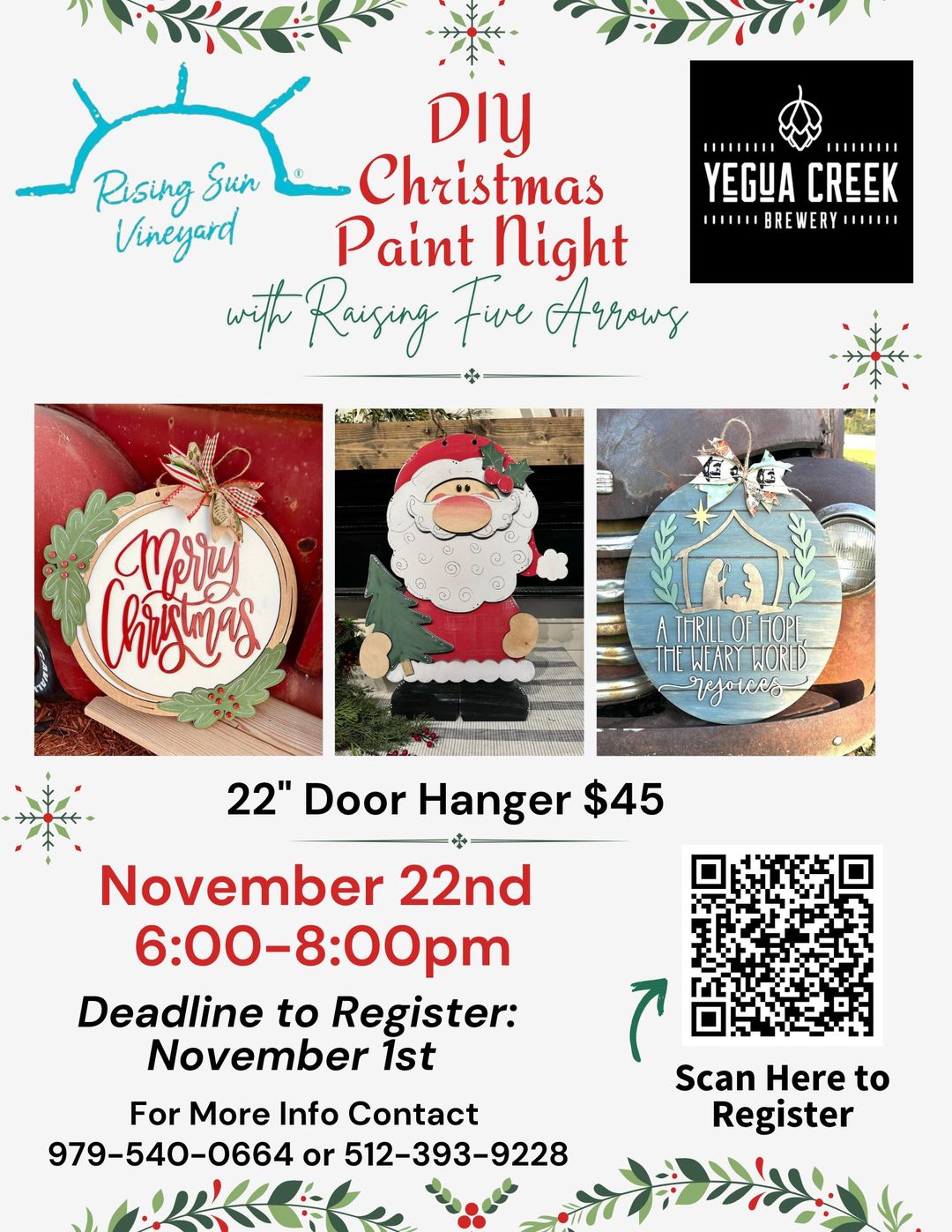 DIY Paint Night – Christmas Theme